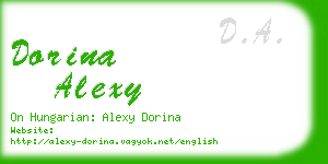 dorina alexy business card